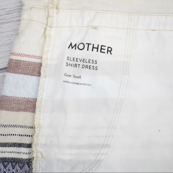 MOTHER Button Front Sleeveless Shirt Dress S - Picture 8 of 8